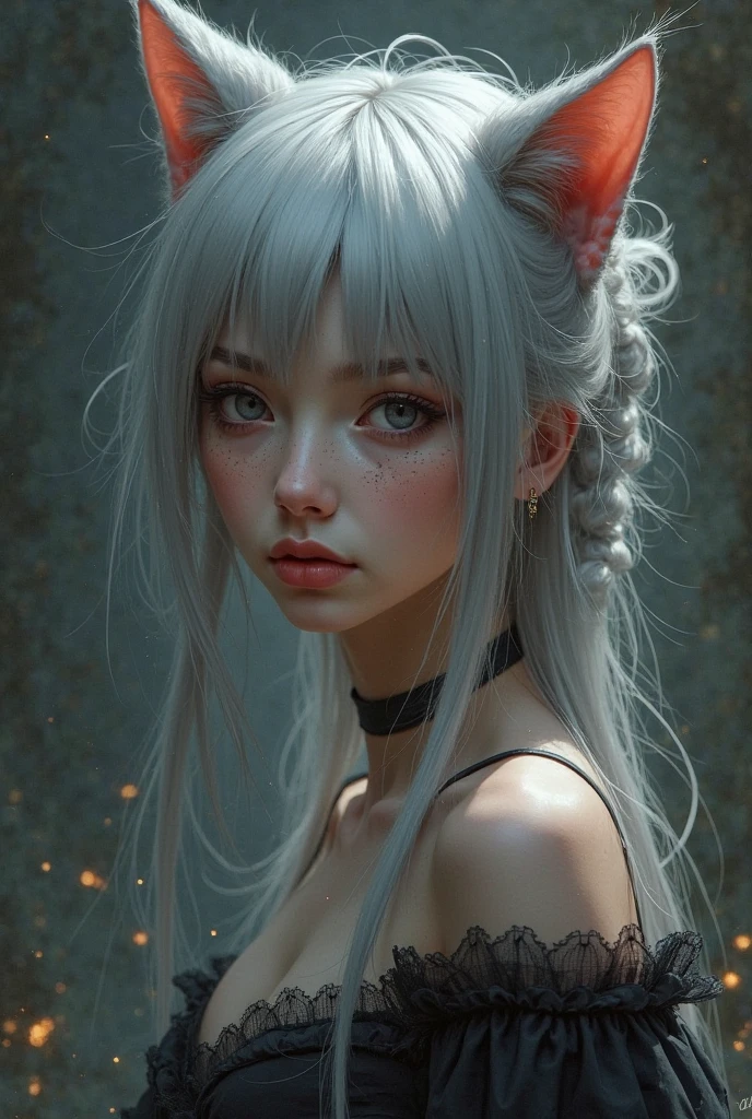 was hairy，White fur，ultra cute face，Red element on fur,Handcuffed，Rope bondage，aggrieved expression，Glowing T-shirt，Beautiful lights and shadows，ambientlight，Ultra-fine fur，volumettic light --auto