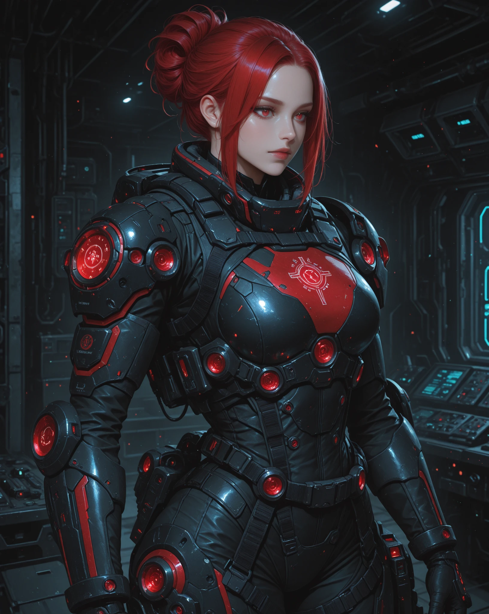 ((Masterpiece, best quality,edgQuality)),smirk,smug,
edgAyre, red hair,red eyes,
<lora:edgAyre_AC6:1>
edgHalo_armor,power armor, woman wearing edgHalo_armor <lora:edgHaloArmors:1>