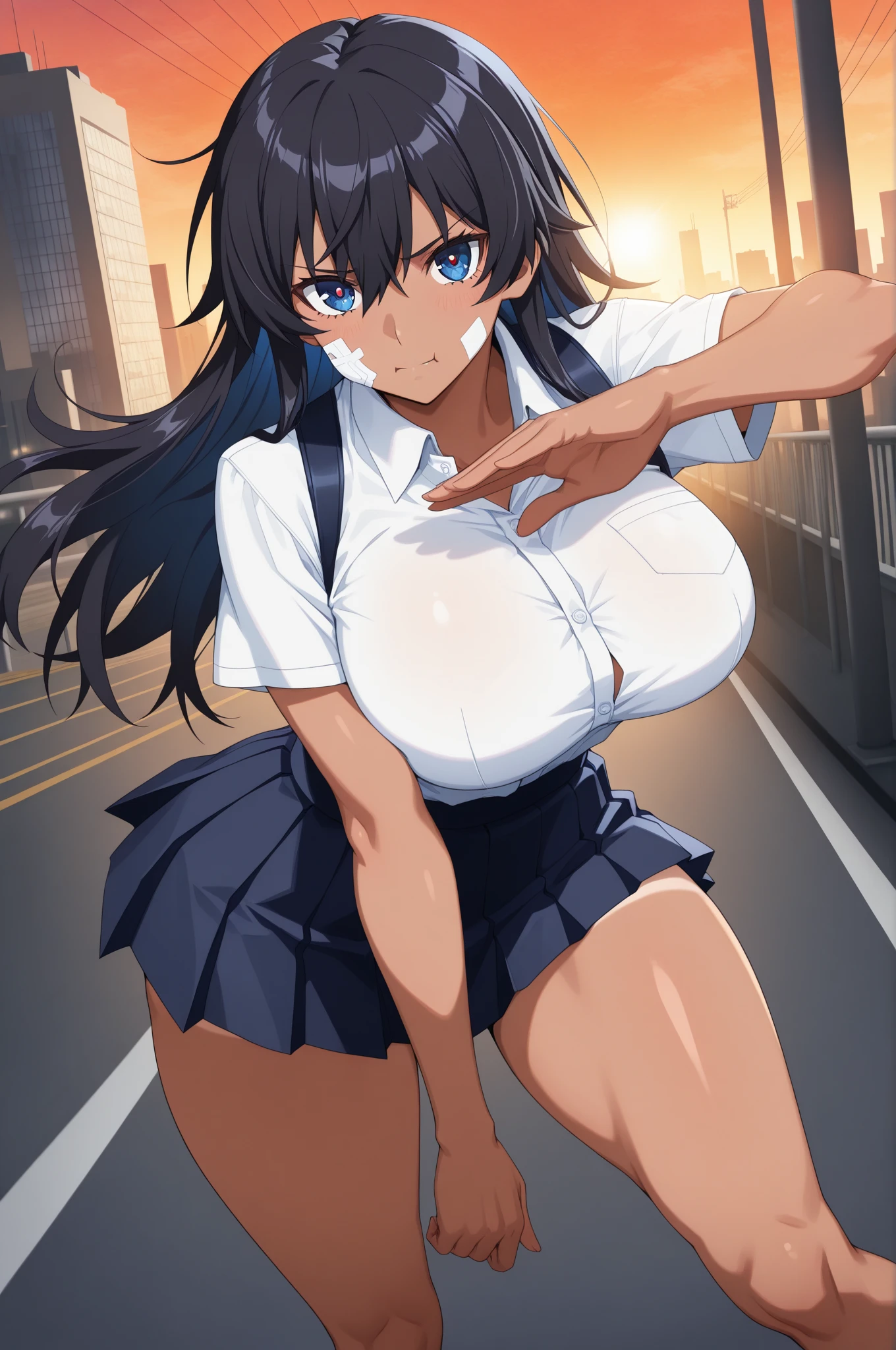(Highest quality, 4K, High resolution, masterpiece:1.2), Very detailed,splashing semen, multiple boys,, hetero, (((he grope girl))), ((grope from behind)), ((cum on body)), (nsfw), ((detail erectile nipples)),  (,High Contrast), Cinematic Light, Bright colorsと魅惑的な効果, Soft and delicate lighting, Lens flare, The overall atmosphere is beautiful and gentle., (1 Girl), Black Hair, Long Hair, Straight hair, Red eyes, jewelry, Earrings,  Style idol costume, Pleated skirt, Gingham Check Skirt, Beautiful thighs, (striped blue panties), (cameltoe1.2), (????),( (smile:1.5), ((Open your mouth:1.2)), ((cum on face)), ((Random Action Pose:1.2)), ((With microphone, sing:1.1)), Beautiful Skin, Shiny skin, Perfect Fingers, Five Fingers, ((Live Stage:1.2)),  Background Blur, Bright colors.
