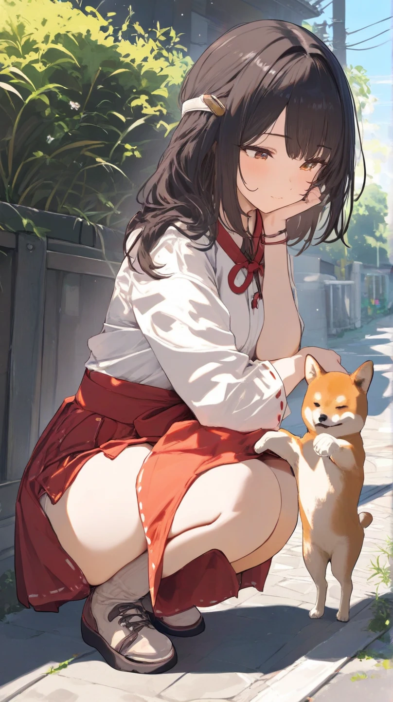 独奏,masterpiece, Highest quality,Super detailed、yagami hayate,Hayate Yagami masterpiece, best quality, extremely detailed, (illustration:1.2), high-resolution, 8k cg wallpaper, stunning art, nsfw, 1girl, (slave red collar), very cute face, young teens, complete nude, sitting on the long bench, feet perfect on the bench, perfect m legs, (spread pussy by herself with both hands completely:1.3), open legs, (pussy juice:1.1), very lovingly gaze, (blush:1.1), wistful, public indecency in the park, cherry trees, perfect front view, straight view,