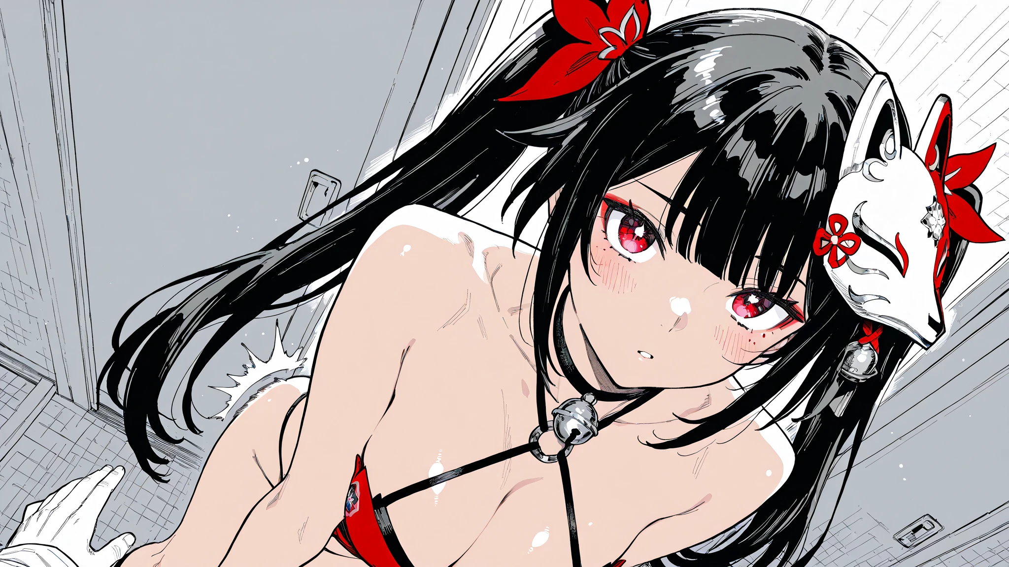 Anime girl, big ass, thin waist,