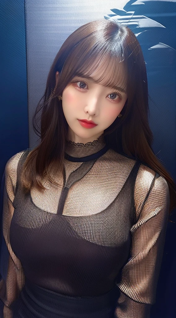 Tight clothing、(Highest quality,masterpiece:1.3,Ultra-high resolution,),(Ultra-detailed,Caustics),(Photorealistic:1.4,RAW shooting,)Ultra-Realistic Capture,Very detailed,High resolution 16K for human skin、 The skin texture is natural、、The skin looks healthy、The color is also uniform.,One Woman,Japanese,,cute,,(Depth of written boundary、chromatic aberration、)、、(on the bed in a dark room、Late at night)、(Ponytail hairstyle)、(((The areola is slightly visible)))