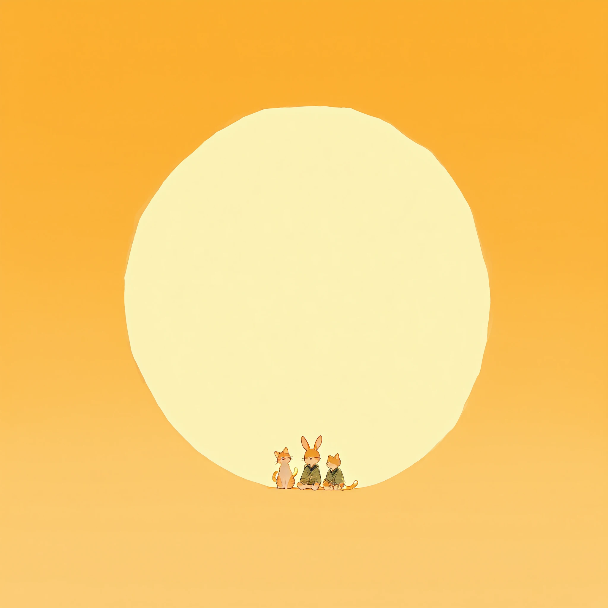 prayer、The food is a pair of siblings in the shape of rabbit ears. My older brother is an elementary school student with a big hammer. My sister is about that age, they wear ribbons and carry small hammers. The image is high quality and high resolution. My older brother is sitting on a giant cat, facing the front. I can't see his face, but, he has a mischievous smile , It's like they're planning a prank. My sister seems to want to ride that cat.