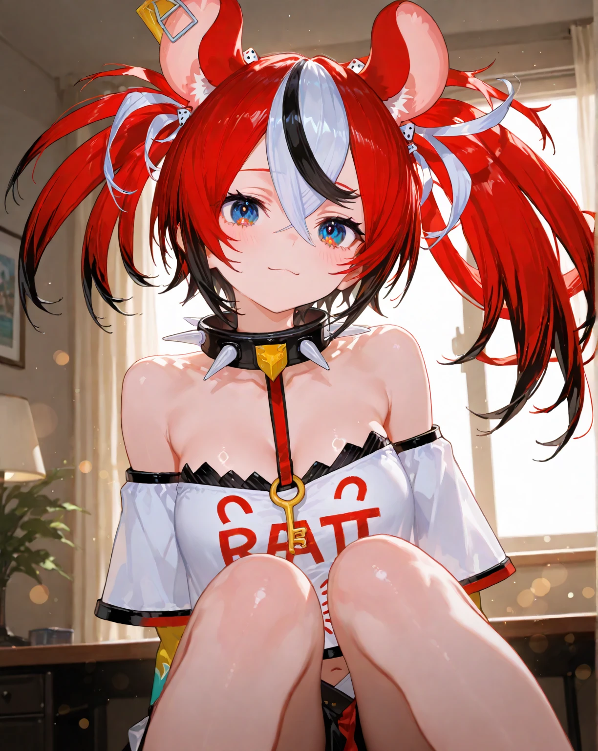 ????? girl, panties down, shirt lifted, Hakos Baelz