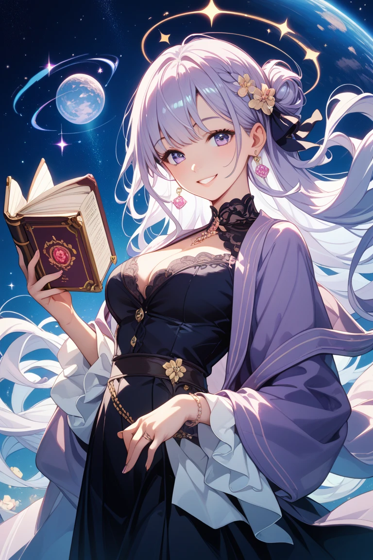 ooze out Sticky pink slime succubus girl,Fantasy,Symmetry,starry night,the dream lands,Round library,Large Crystal Tree,a lot of iridescence sphere,celtic,Dark,Night,deserted palace,moon,shoot from below