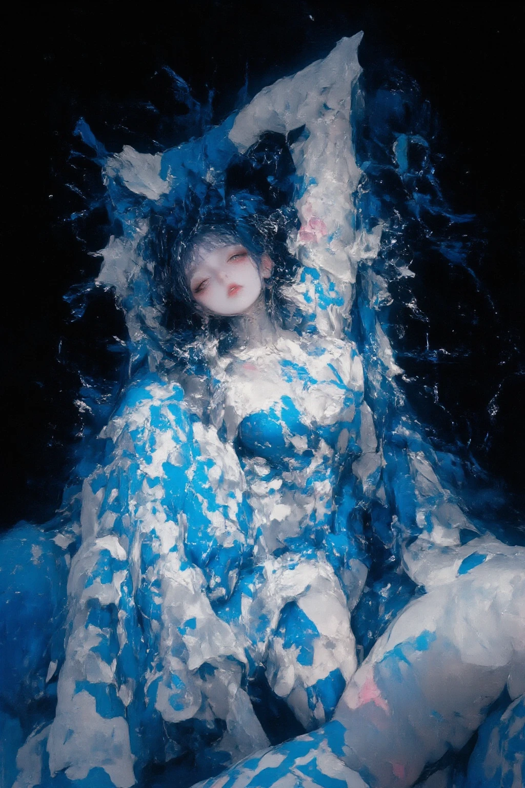 best qualtiy,tmasterpiece,highly detailed wallpaper,Moe, Long grey hair,Pupil of the beast,Green eyes,hide blurred arms,long-sleeve,blur backgroun,独奏, orange bristle ox ears)),((Wet and transparent Chinese clothes:1.5)), (Open the front of the clothes:1.2),looking at viewert,robe,hair adornments, eyes gentle, kindly smile, (((Accurate depiction of the human body))), Full Medium Close-up, 12-year-old woman,soft pale skin, Nice and young々Shishi Face, Defined eyebrows, delicate nose, thin lipss, thin and long legs, bare-legged, natta, (high skin detail: 1.2), Ultra-detailed, Photorealsitic, depth of fields, Cinematic lighting, IMAX Camera, nffsw, nffsw, Full-HD, 8K, Lumiere, (highly contrast)、、(very long small breasts:1.5)、((flat chest:1.5)), Slim waist:1.5、Beautiful thighs:1.5、((odious body:1.5))、fullllbody:1.4,(Erect nipples:1.4),(非常にbig areolae:1.3), ((Estrus girl:1.5)),Nasty temptation:1.5,,Whole human body:1.3、No Underwear:1.5, (Spreading the female genitalia with your hands:1.5),Exposed female genitalia:1.5, (Widening the vaginal opening with your hands:1.5), Wet, Lots of love juice:1.5, (両Spreading the female genitalia with your hands:1.5)Lewd lines:1.5, Female genitals are wet:1.5, Meticulous portrayal, Exposed female genitalia:1.5, Exposed female genitalia:1.5, big areolae:1.5, Large :1.5, Overflowing love juice:1.5, Float your hips, (Thrust your hips out to show off your female genitals:1.5), (Squirting:1.5), enlarged areola:1.5, protruding papillae:1.5, (Spreading the female genitalia with your hands:1.5), Exposed female genitalia :1.5, Exposed vaginal opening:1.5, (Widening the vaginal opening with your hands:1.5), Wet female genitalia:1.5, soaking wet :1.5, (Vaginal Opening Visible:1.5), a wet body:1.5, (A large amount of love juice is dripping from the vaginal opening..............:1.5), (Pregnancy:1.5),(mucus that covers the entire body), ((A long, animal-like face with a snout:1.5))
