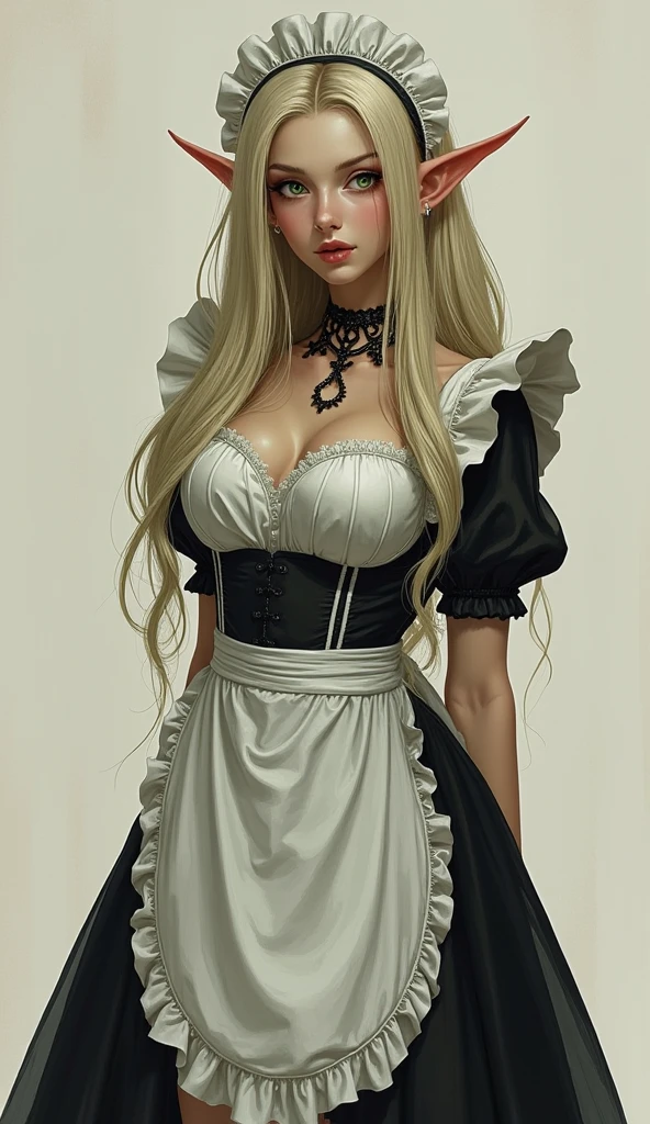 [black:blue:0.65] theme, masterpiece, masterpiece of a mature woman, detailed visual art, blue eyes, silver hair, elf ears, long hair, collarbone, royal queen, elegant, gorgeous quinceanera dress, detailed layered skirt, [detailed frills: 0.1], [frilled dress: 0.1], embroidery, [detail princess dress: 0.1], bare shoulders, big breasts: 1.3, open crotch, thigh slit, garter belt, groin, [NSFW|uncensored], (simple background: 1.1), low-winged, full-body