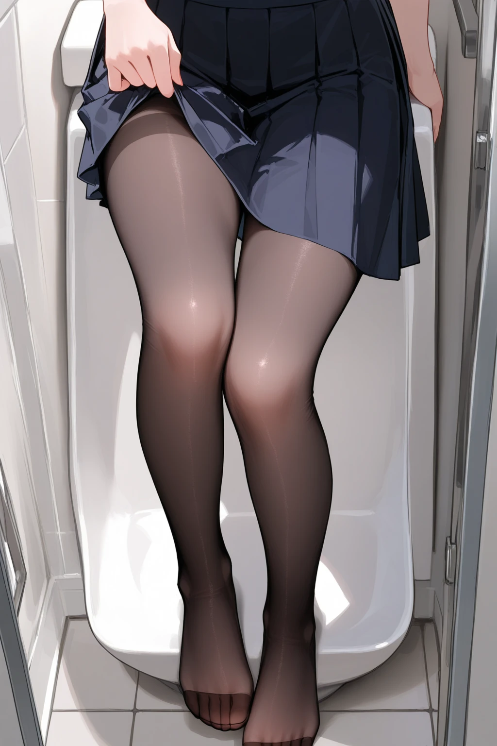 The flight attendant is taking off her stockings, You can see transparent panties,The outline of the can be seen,8K quality