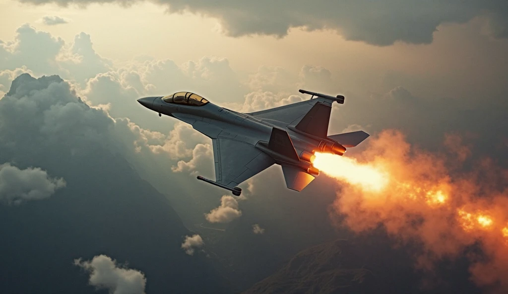 analog gloomy aerial (from behind) photo of a (F-22 Raptor plane, <lora:r4pt0r:1>), ((nighttime)), (flying low through a city on fire), (explosions on the ground), (tracer gunfire), High Detail, Sharp focus, (photorealism), realistic, best quality, 8k, award winning, dramatic lighting, epic, cinematic, masterpiece, rim light, (action movie), war, depth of field, dutch angle, motion blur,