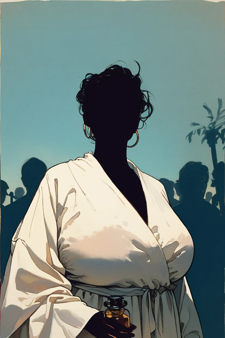 a close-up of a woman in a white robe standing in front of a window, en batas, vestido con una bata, covered en batas, clad en batas, pelo que cubre su pecho, ((wearing an aristocratic robe)), pelaje cubriendo su pecho, purple drooping robes, wearing a velvet robe, in dark purple robes, dibujado en un estilo neo - noir