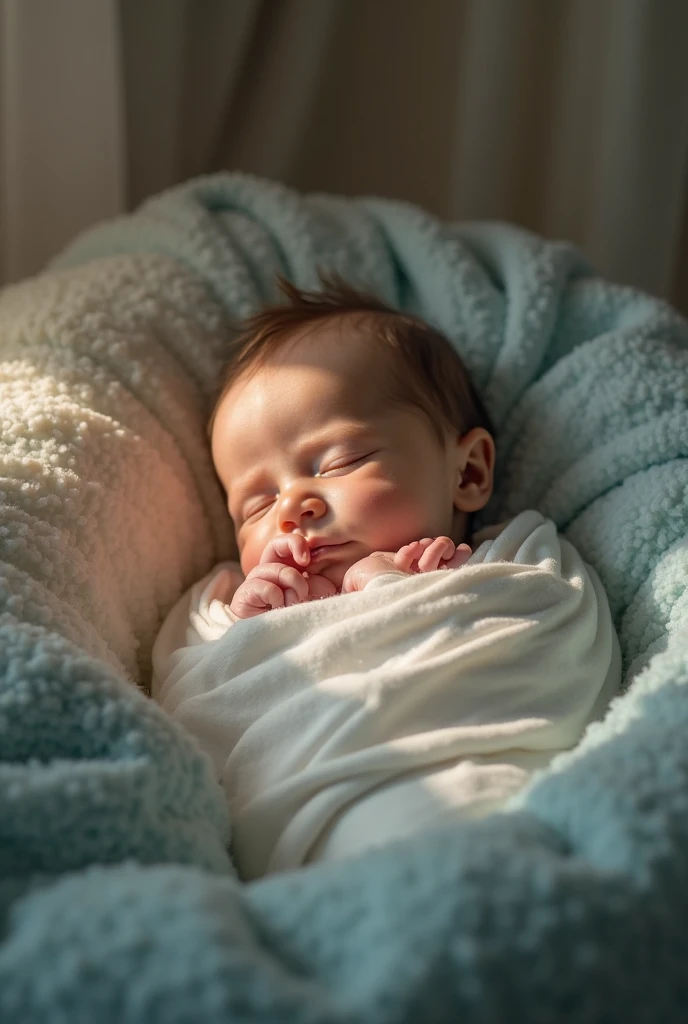a newborn baby-nascido dormindo