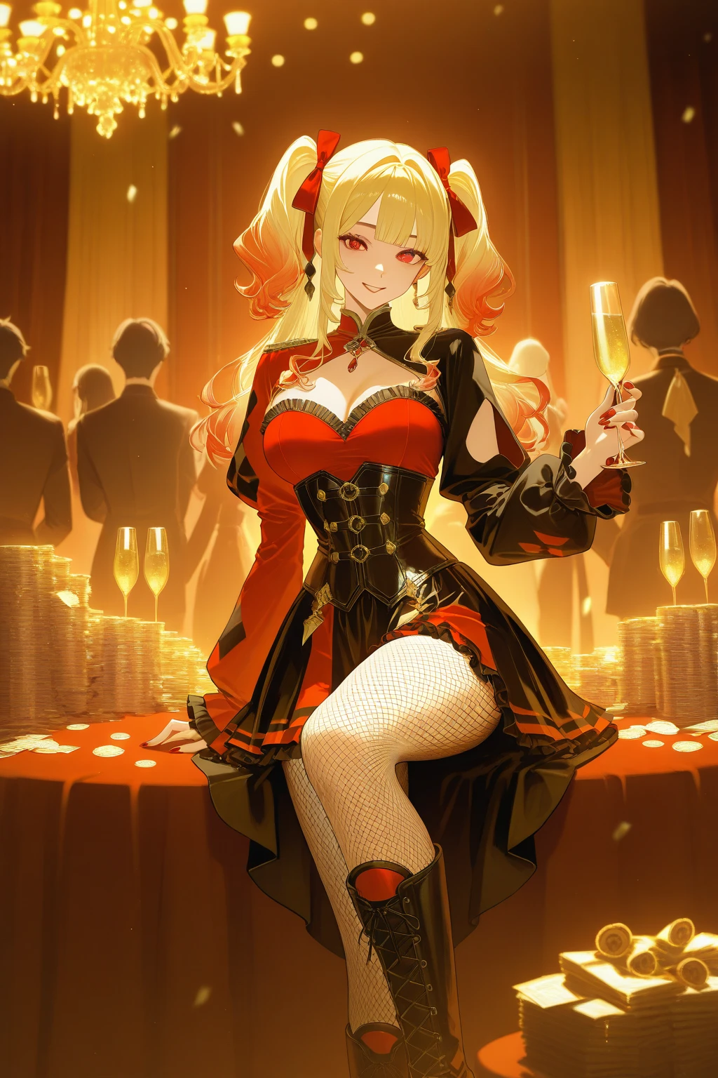 A tranquil, candlelit Victorian parlor, 1girl, solo
BREAK
EPfeCitrinne, <lora:EPfeCitrinne-000005:0.7>
BREAK
(
Bold color-blocked midi dress with oversized architectural silhouette:1.4)
BREAK
(masterpiece:1.5), illustration, 4k, 8k, natural lighting