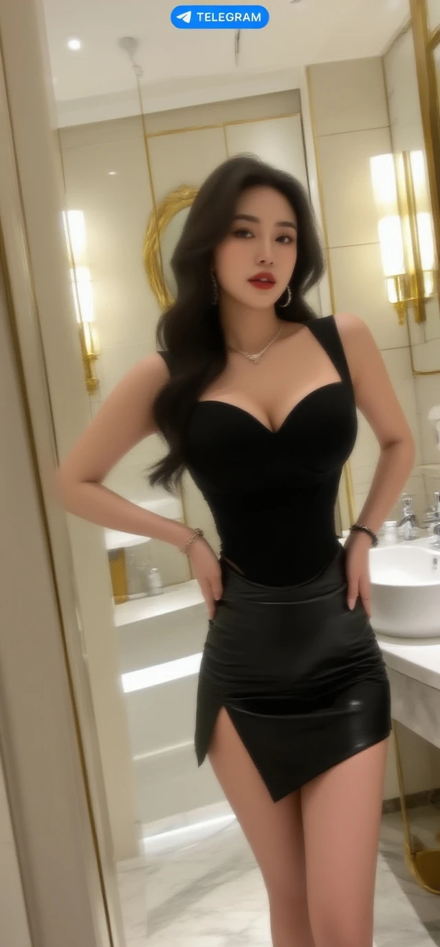 8k, masterpiece, RAW Photos, Highest quality, detailed:1.2),Realistic, Extremely detaileded CG unifies 8k, 8k, diamond, wallpaper, Written boundary depth, (Bright bedroom:1.2), Ray Tracing, (Very beautiful face, Beautiful Lips, Beautiful Eyes), intricate detailed face, ((ultra detaileded skin)) One Girl, Cute Korean Girl, K-POPアイドル,(Sexy look:1.8),(Seductive expression:1.7), ((Viewer Display)), (Body Conscious),(Shiny Silk long dress:1.5),(Tight fit:1.8),(Off the shoulder),(Strapless:1.8),(Beautiful nipples:1.8),(???????:1.8),(Titty fuck),(tube top dress:1.8),(Injection Sleeve:1.1),(silk long dress:1.5) ,(Black opera gloves:1.8),(Black Pantyhose:1.7),Cute Korean Girl,Clear Eyes, walk , (Pale skin), (Big eyes), ((Full Body Shot:1.5)),Black long dress, Plain Dress, Turn back, Side Shot, (Muscular build:1.2),(Has broad shoulders:1.2), Healthy Thighs, Thigh Gap、(Place your arms behind your head:1.3),(Beautiful nipples:1.8),(???????:1.7)