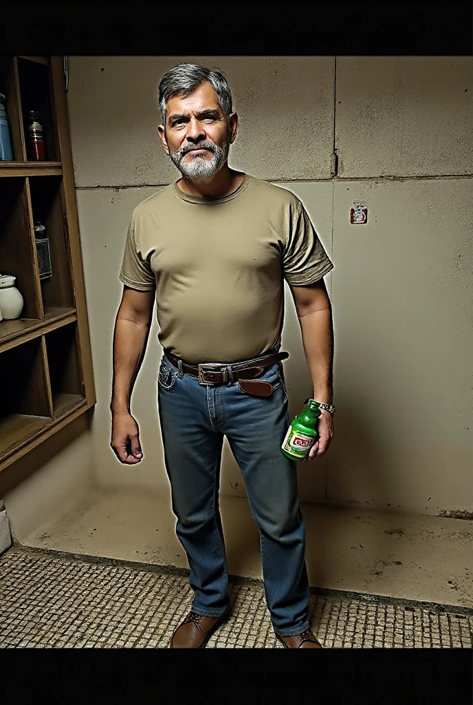 a shirtless middle-aged mexican man, hairy chest, chubby dad bod, mowing the lawn with a lawn mower, wearing gym shorts with short inseam and sandles, buzz cut, sweaty, oiled up body, wiping sweat off brow, facial hair, realistic, photorealistic, photo-realistic:1.37, best quality,4k,8k,highres,masterpiece:1.2,ultra-detailed,HDR,UHD,studio lighting,extreme detail description,professional,vivid colors,bokeh,portraiture