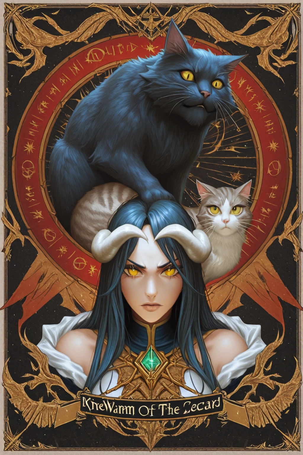 [by artist Jeremiah Ketner:by artist Dale Chihuly:by artist Thomas Kinkade:0.2,0.4,0.8:bezier], a [knight in armor:fox spirit:powerful wizard:,0.15,0.85:catmull]