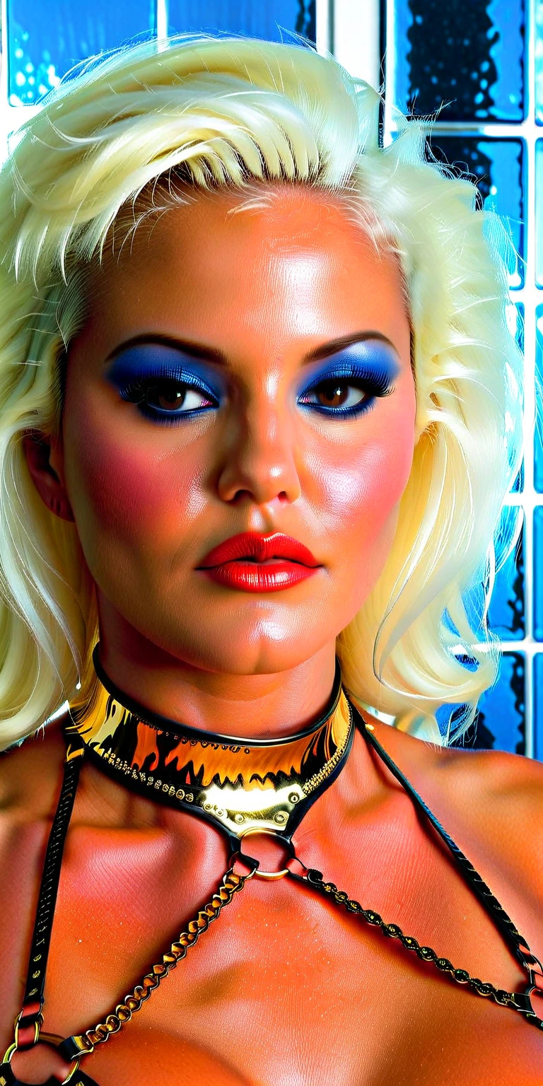 Jayne Mansfield, age 25, dark sith warrior, evil tattoos, yellow eyes, cybernetics, evil pose, full body portrait, (best quality,4k,8k,highres,masterpiece:1.2),ultra-detailed,(realistic,photorealistic,photo-realistic:1.37),cinematic lighting,dramatic lighting,chiaroscuro,dark moody atmosphere,sinister,menacing,evil,powerful,imposing,dramatic,epic