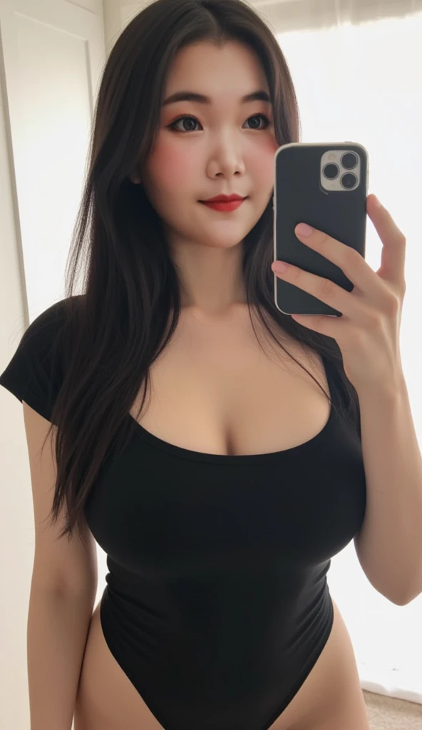 a beautiful woman,black hair,Huge breasts,Huge breasts,The bust is really big,Striped business shirt and skirt,20-year-old female,Strike sexy poses,Inside the hotel,Express,No shirts,OK,Night view