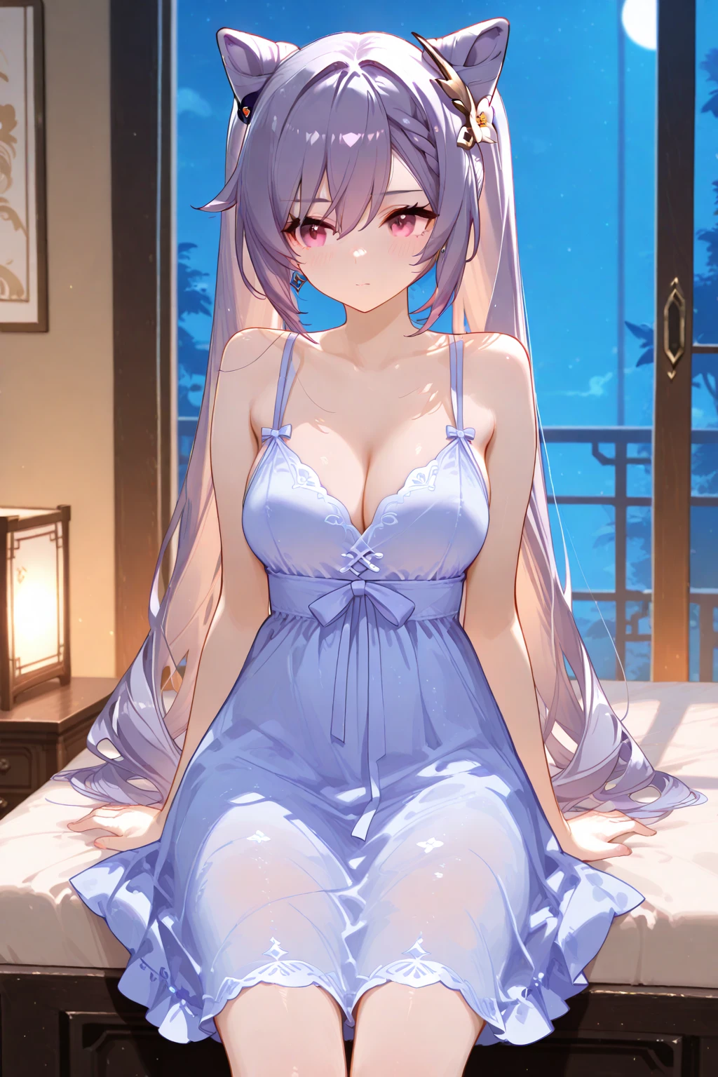 summer、night、smile、Big Breasts