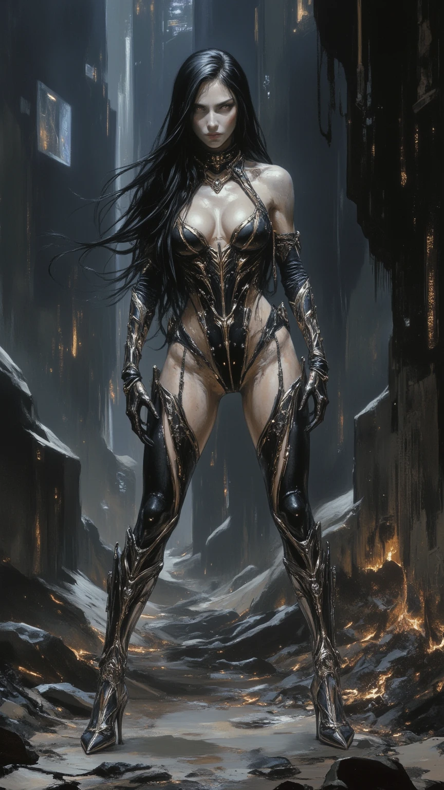 Photorealistic full body portrait, cameltoe focus, ((photoshoot)), from below, beautiful buxom demoness, flame_atronach, mature, milf, full body portrait, posing for onlyfans, slutty erotic succubus, glowing eyes, day of the dead make-up, bodypaint, armoured pauldrons, scary detailed art in color, sultry, amused expression, busty, curvy hips, sexy, alluring, erotic posing with open legs, tiny see-through lowleg panties, cameltoe, highly detailed fantasy art, beautiful fantasy art portrait, intricate detailed digital art, highly detailed digital painting, digital art fantasy art, mark brooks detailed, detailed fantasy digital art, amazing detail digital art, close-up portrait demoness skull, by Todd Lockwood, liquid metal girl