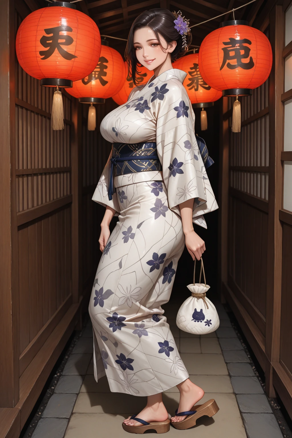 Highest quality,8Kのmasterpiece,Super detailed,超A high resolution,High resolution,Super Beauty,The beauty of raw photography:2.0,
((Ultra-Realistic Details)),Very intricate detail,(Photographed from the front:1.6),Depth of written boundary,
High background image quality,Full body description,(Realistic:1.5),(masterpiece:1.5),
(Perfect figure:1.5),(View from the front:1.9),Accurate,Anatomically correct,
(((Oily skin:1.8,Glowing Skin 1.5,Glowing Skin))),
Looking into the camera,Realistic:1.9,She wears a vibrant kimono decorated with intricate patterns and a wide sash.,
Gorgeous embroidered kimono,((A kimono with a wide open chest:1.5)),
(((Japanese Kimono:1.5))),((((1 female:1.9,solo)))),Colorful kimonos,
Wear a swimsuit under your kimono,
25 year old adult Japanese woman,Beautiful Hair,Delicate and beautiful face,Eye and facial details,Shining Eyes,
Symmetrical eyes,Beautiful light brown eyes,double eyelid,Thin eyebrows,(Glossy Lips:1.8),(blush:1.2),
(((Bursting Big Breasts:1.5,Don't show your areola,Cleavage:1.6))),
Huge breasts,Large Breasts,tits,The lower half of the body is hidden by the kimono and cannot be seen.,
Show off your chest to the audience,(Ultra-slim waist),Toned Abs,
Slim thighs,Narrow waist,Soft skin body,
Long black hair,Random hairstyle,
(((Best Smile:1.9,Smiling and showing white teeth))),
Height 175cm,Midsummer Beach,Woman happily running on the beach,