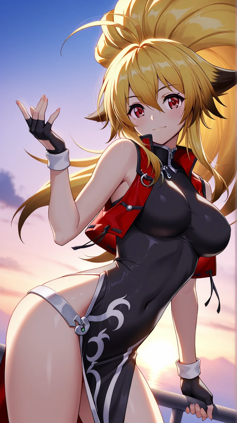 (Highest quality, masterpiece),4K, Kiss Shot Acerola Orion Heart Under Blade,Strange Stories、Alluring、No correction、Uncut、 System、、I love donuts、Flying with donuts、Fantasy World、Colorful Sky、