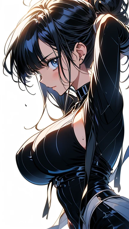 Perfect Anatomy、(safe:1.10), best quality, masterpiece, highres, 独奏, (cherino_bluearchive:1.10), profile, from side, upper body, 12 