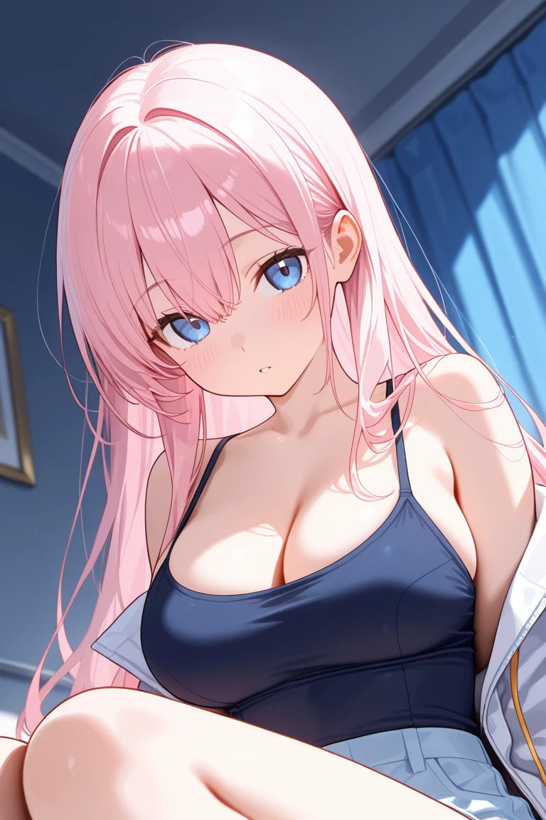 (8K, top-quality, masterpiece:1.2), (reallistic, Photorealsitic:1.37), Super Detail, One girl,), (Highly detailed), (beautifully detailed eyes), (of the highest quality), (super detailed ), (masterpiece), (Detailed face),20yr old, ,1 girl, ((pink hair,long hair)), medium breasts, clothed, Perfect Lighting, BREAK, (tight, horizontal-striped, turtleneck knit dress:1.3), (navy, cream colors:1.2), (high-quality, soft, wool-cashmere blend:1.2), (ribbed cuffs hem:1.1), (chest cutout:1.2), (navy suede, thigh-high boots:1.3), (gold jewelry:1.2), BRAKE, (upper body to thighs:1.5), (long pink hair), (soft smile), (facing forward), (slight side pose), (blurred, white background), (soft lighting), BRAKE
