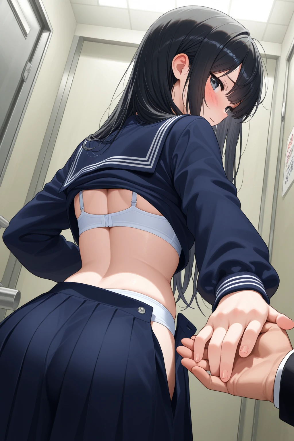 shirase sakuya,Multiple penises,Slender and sexy woman,,deep throat,high school girl,Roll up your sleeves,in the train,Molester,Multiple men,A man grabs a woman's arm, Put your hands behind your back,penis,rape,Sex,Creampie,ponytail,semen,profile,