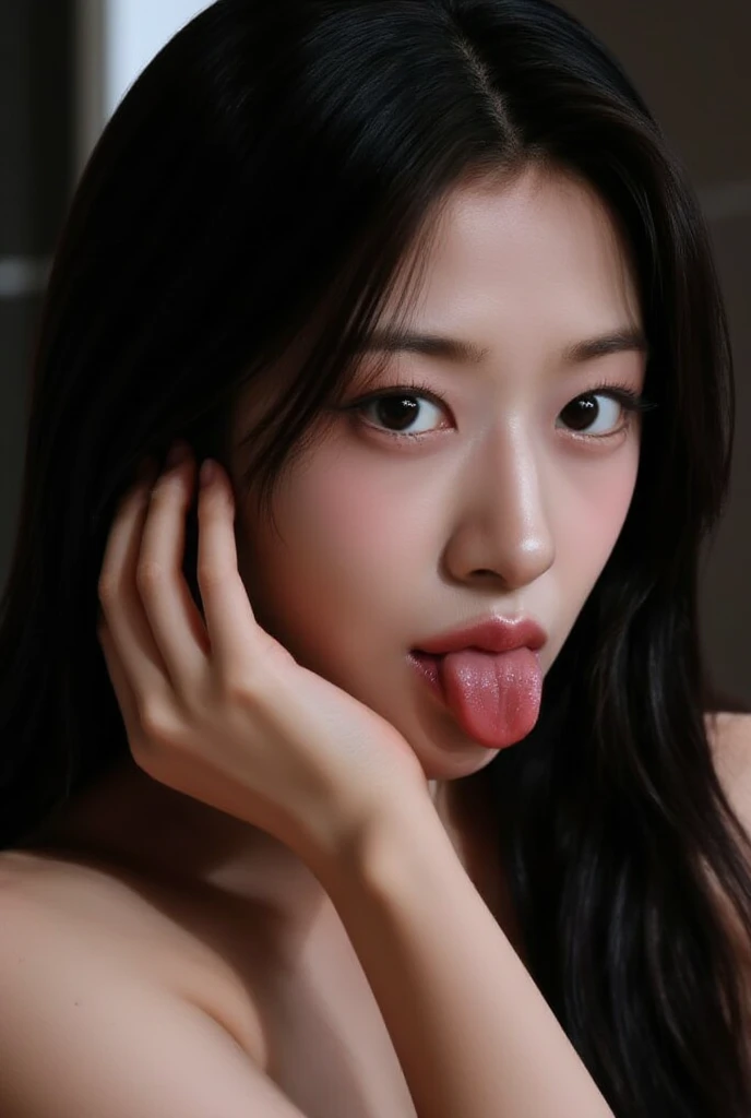 ((top-quality、in 8K、masterpiece:1.3))、(Raw photo)、((KPOP Idol Style Face、(((18years old)))、(Hairstyle up)、(((midlebreast)))、((((fullnude)))))、Crisp focus:1.2、Beautiful woman with slender perfect body shape:1.4、Slender Abs:1.2、Highly detailed facial and skin texture、A detailed eye、double eyelid,(1 boy,licking penis,fellatio)