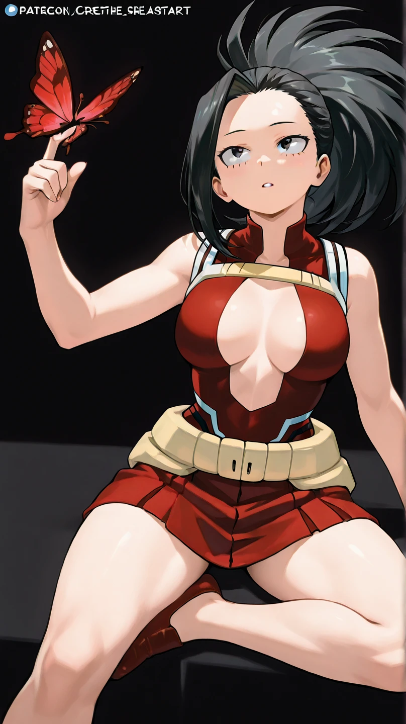 アニメ,Perfect Anatomy,Suguha Kirigaya,1female,crossed eyes,(rolling eyes),open mouth,(tongue out),(crying),side boob,(white highleg leotard),((micro skirt)),short hair,large breasts,(slim body)