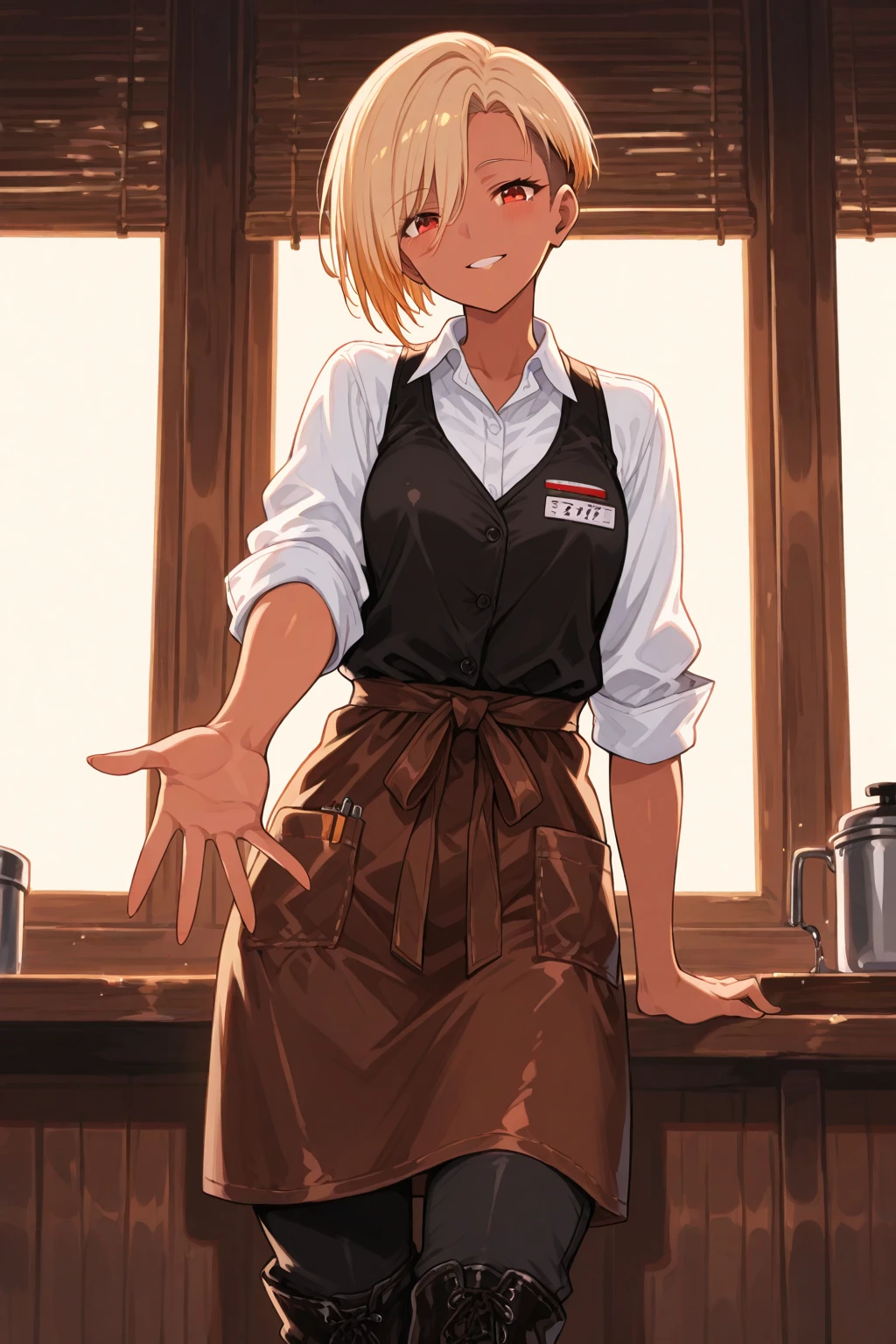 (hyper extreme detailed),(masterpeace),(hyper extreme),(photorealistic),CG,(colour:1.2), beautiful lighting,light from the front,official art, solo,standing, <lora:femal_chef:1>,femal_chef,