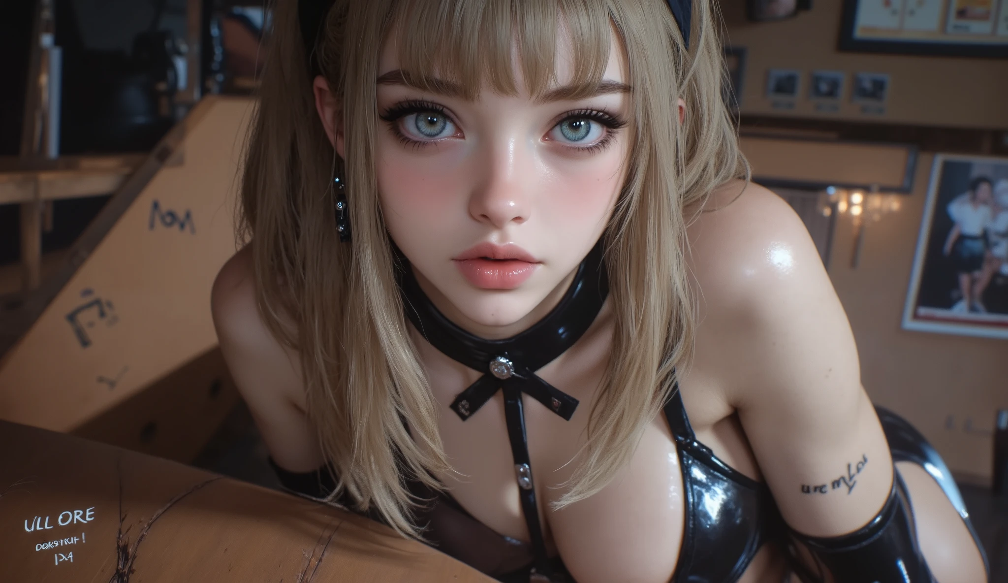 Dark Skinの女の子、Blonde、masterpiece、One girl per photo、)((Dark Skin、26-year-old girl、Sparkly Makeup、Mature face、Super big boobs、Dark Skin))((Dark Skinの色、Realistic Skin、Dark Skin))((Shining Eyes))((denim、Overalls Dresses、Damage、Extremely uper big boobs、Erotic))(((Embarrassed face、Mouth open)))((Long Hair、Elaborate hairstyles、Blonde))((Round big 、Narrow waist、Thin thighs、Long legs))((Dark Skin、色がDark Skin、Ultra-realistic、Perfect limbs、Perfect fingertips))Dark Skin、Attractive pose、Bold and sexy pose、(((((Dark Skin、On the bed)))))((((Upper body naked、Nipples))))