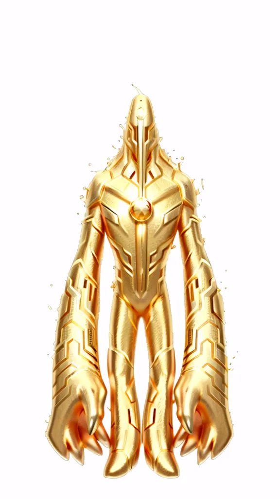 masterpiece, best quality, (extremely detailed CG unity 8k wallpaper), (best quality), (best illustration), (best shadow), superhero, muscular man, he is wearing a shinny metallic dark blue seal skin suit, shinny orange gloves, 'V' shape on chest is orange color, he is wearing a mask with oblong large orange shinny metallic goggles, realistic lighting, (Abyss), beautiful detailed glow, strong hands, right hand is closed into a fist. left hand holds up a bullfrog. gold floating oblong orb hovers near him. NO background, no backdrop, Pure white background.