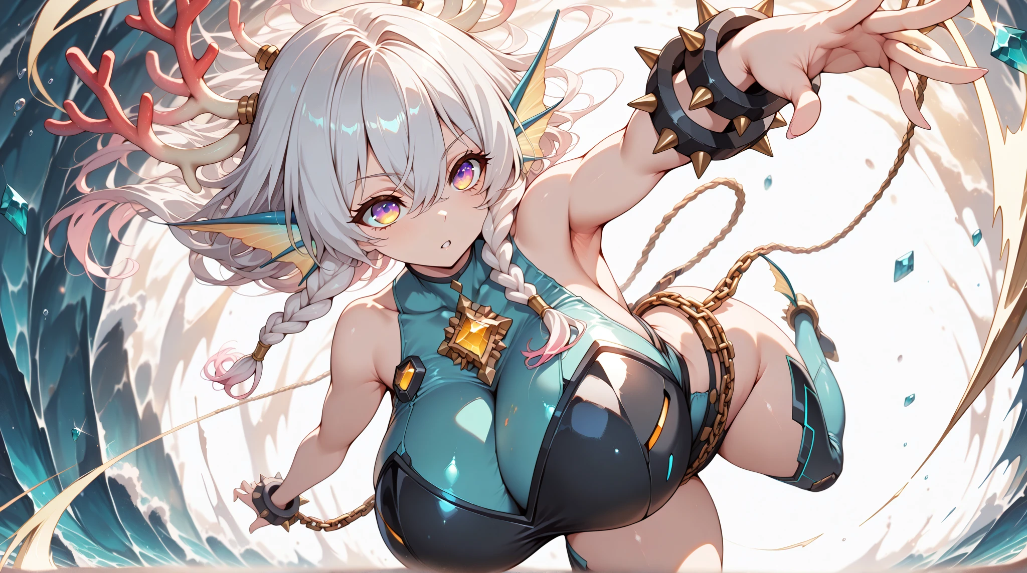 (Masterpiece, high definition, super detail), 1 woman mature, feminine, tall, short hair, beautiful, eyes with fine details, look at the viewer, short traditional cape, beautifully curved, guweiz,