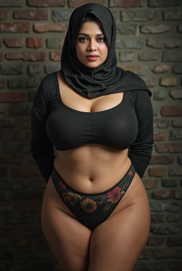 RAW photo,dark,moody,hazy atmosphere,35mm focal lenght,underexposed,cold,candid photograph,artistic,full body,photo of a beautiful,influencer,30yo Kurdish woman,hijab,detailed skin,naked, looking at viewer, thick body structure,grey background,no background, candid pose,dim room,blue light, film grain, kodak color, instagram LUT