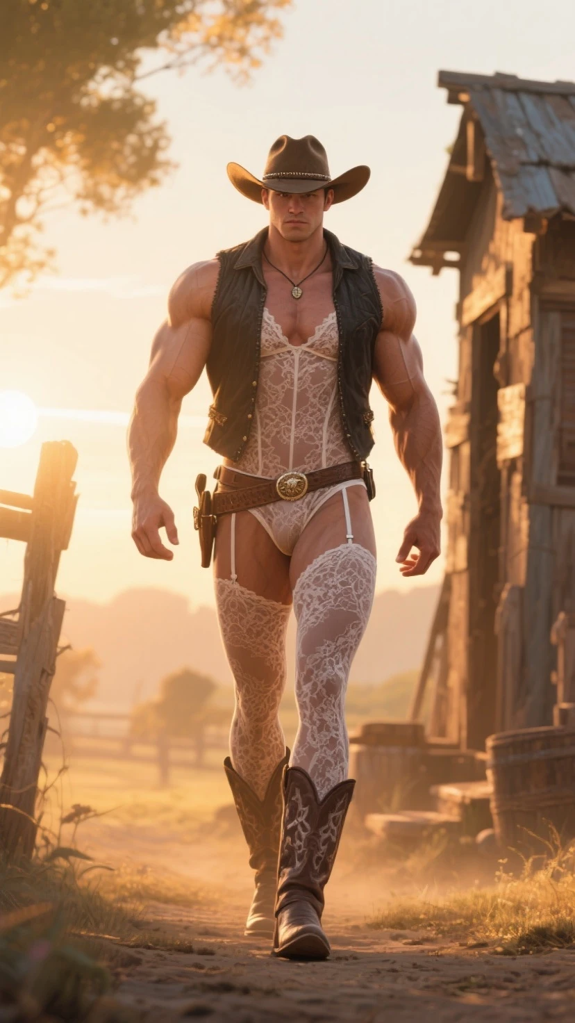 Male elf, handsome,Britisher, short hair,Linen Whitegold hair color ,,sport body, big muscle, Handsome face,flawless white skin, cute, pointed ears, wood elf, bowman, pull the bow, pull the bow, shooting bow, action pose, arrows, quiver, leather belt, chest guard, arm guard, shirtless, boots, full body,(Absurdres, intricate details, masterpiece, best quality, high resolution, 8k),(18 year old boy ,(pleased, pleasure face , blush, horny smirk, forest background, big bulge, nsfw, see through,big bulge and big butts,(Best quality, 8k, Masterpiece).,Smiling face, good mood.highest detail, superior quality, natural lighting, beautiful, sexy, correct anatomy, good composition,realistic shapes, realistic skin tones,Natural eyes,realistic eyes,looking up at viewer,vpl,realistic muscles,Realistic wrinkles on the skin,Realistic arms and legs,Realistic face,realistic hair,Make a sexy and seductive face, man focus,amazing composition, front view, HDR, volumetric lighting, ultra quality, elegant,Post a erotic photoshoot,Realistic pose,detailed hair,full body,Fujifilm XT3 photorealistic art by midjourney