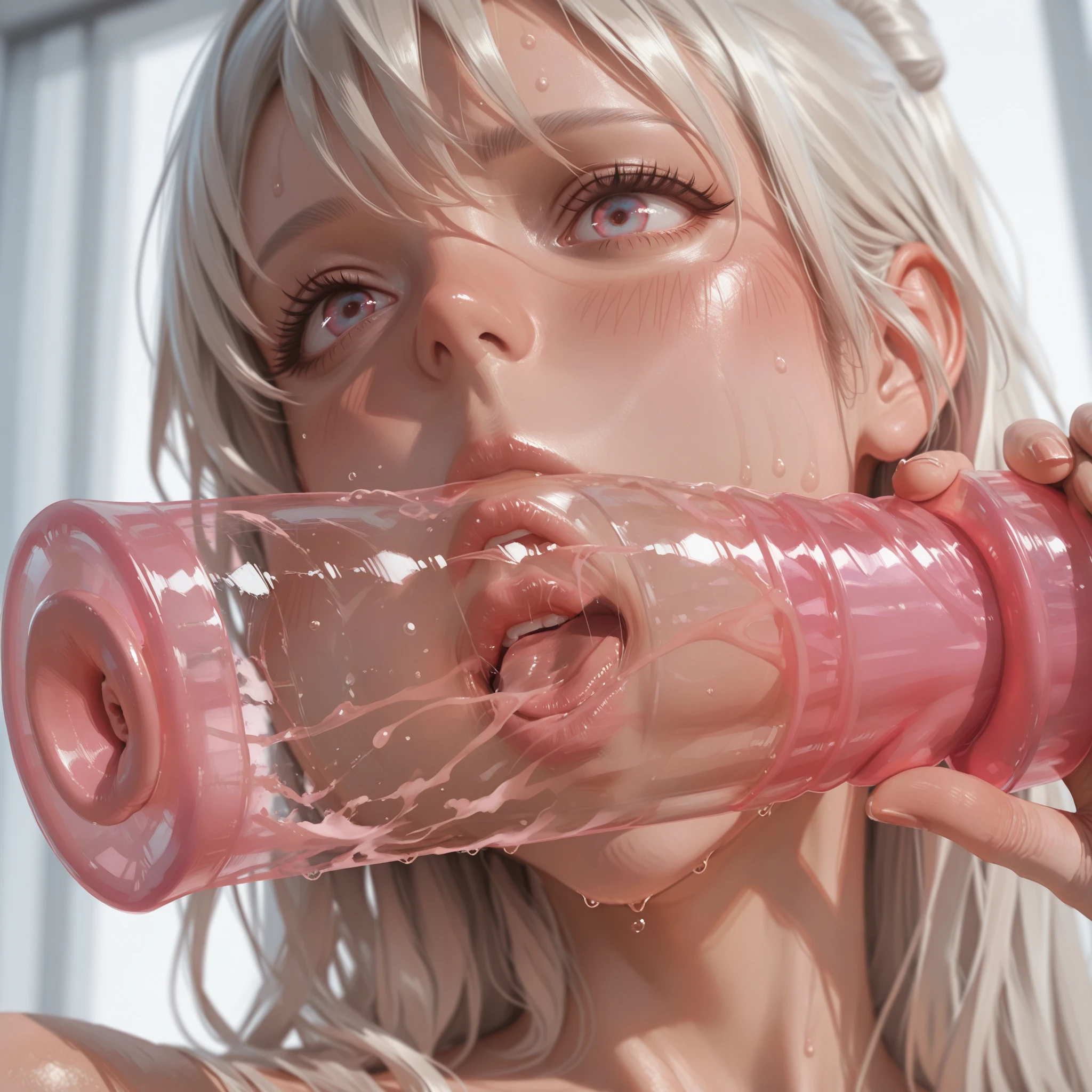 (nsfw:1.5),Best picture quality, 8K, tmasterpiece:1.3)),beautiful cock in front of a girls face, a girl sucking on a mans big cock, Beautiful woman with slender abs:1.3, (Casual hairstyle, Leaky big breasts:1.4), shift dresses:1.1, Ultra-fine face, A detailed eye, double eyelid，(bdsm:1.3)，Transparent swimsuit at home, and its fullness, Wet clothes, hyper HD, Masterpiece, High details, High quality, Massut works of the highest quality, of the highest quality, hyper HD, max res, Very detailed, Clean skin, Anime, full body, Slender, Very cute, , pig tails, pink rose hair, lying down, Wide open legs, Raised Legs, Erotic lingerie, half-shedding clothes, Half flows down, Wet clothes,, Clothing visible at the tip of the chest, Sweat, clothes with a see-through tummy, underbust, Embarrassed, Blushing, kneeling, sideviewblowjob, on her hands and knees, spread thighs, sexy pose, kneeling, admiring a giant cock, leashed, on a leash, collar
