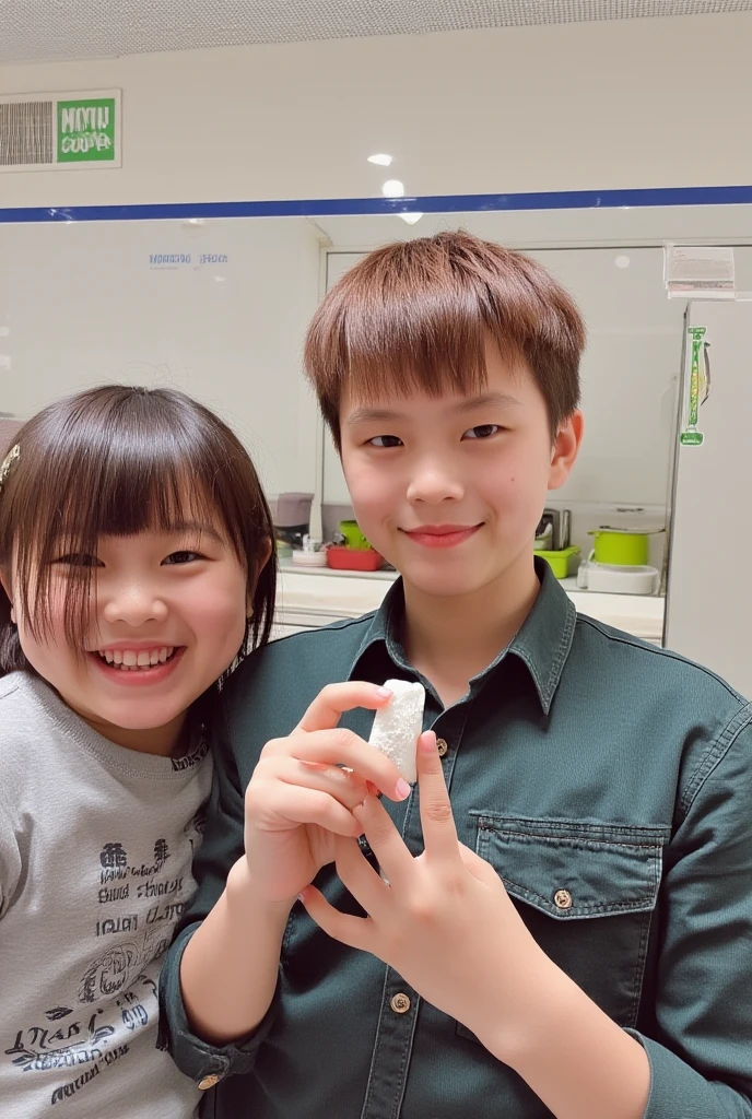 1 menina、pequeno bonito、um sorriso、olhando para o espectador、um terno de marinheiro、uma imagem、realista、qualidade superior、Um rosto detalhado、Sala de aula、Antecedentes detalhados、diffuse lighting