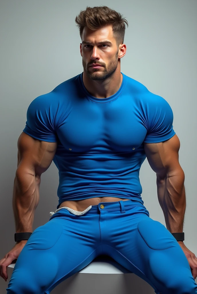 1boy, (Blue Eyes), happy smile,American boy,18 years old,young, thick body, slender, sport body build, child-like,White Teenage boy,Close-up photo,full body photo ,(8K, RAW photo, Highest quality),full body photo of muscular typerson (smirk:0.5), confident stance, in American football locker room, American football player wearing purple American football uniform, American football shoulder pads,pale skin, skinny, good lighting, very pale skin, light skin, model with attractive body,medium bulge and medium butts,(Best quality, 8k, Masterpiece). High Detail , superior quality, natural lighting, beautiful, sexy, correct anatomy, good composition,realistic shapes, realistic skin tones,Natural eyes,realistic eyes,looking up at viewer,vpl,realistic muscles,Realistic wrinkles on the skin,Realistic arms and legs,Realistic face,realistic hair,Make a sexy and seductive face, Clear Focus: 1.2, Perfect Body virile: 1.4 , Slender Abs: 1.2, Highly detailed face and skin texture, detailed eyes, double eyelids, big upper lip, man focus,amazing composition, front view, HDR, volumetric lighting, ultra quality, elegant,Post a erotic photoshoot,Realistic pose,detailed hair,full body,Fujifilm XT3 photorealistic art by midjourney