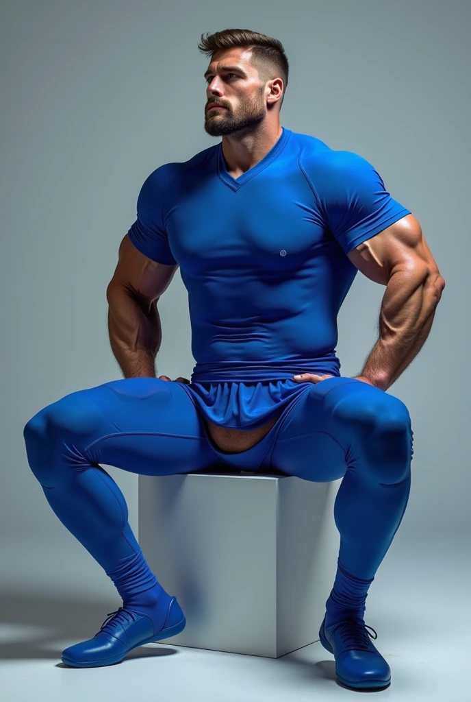 Hd, hdr, cinematic, Handsome 30 years old tall indian thick beared man masculine strong bodybuilder weared tight tee shirt, joggers with soccer football shoes, socks, erect bulge, black hair color, Pain is raging on face, wide muscular shoulders, wide hairy chest, abs, masculine wide triceps, arms, biceps, big masculine hairy legs, wide thighs, calfs, black haired, hair falls on your face, Mesmerizing brown eye, sunglasses, standing in garden with spread legs, masterpieces, seductive, erotic, exotic, head to toe view, head to toe, from front view, head is tilted backward, hot poses,