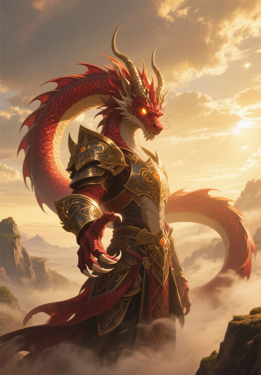 Dragon as a kungfu master
