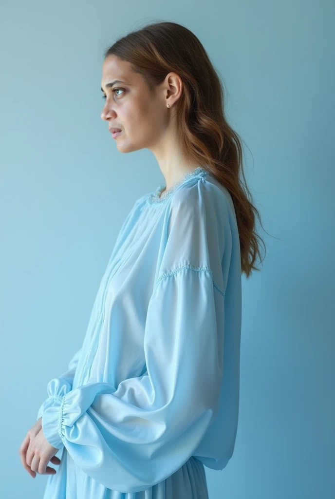 RAW photo, subject, 8k uhd, dslr, soft lighting, high quality, film grain, Fujifilm XT3, professional photo, (detailed skin:1.3), high quality, pastel colors, pastel teal, orchid, hard shadows, portrait, light blue eyes, <lora:Raincore:0.67> , raincore, rain, reflection, full body, full moon, whiteblouse,