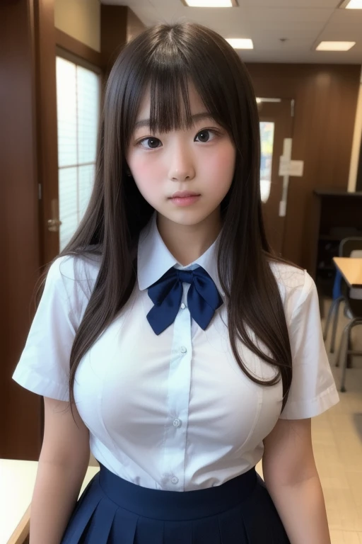 masterpiece、High resolution、Official Art、Japanese,Subjective、1 beautiful 6 year old girl:1.85,(((Baby Face:1.85、Baby Face:1.85、Baby Face:1.85、Huge breasts:1.85、主にHuge breastsを描写、Ultra short height:1.85、So small and so young、An innocent smile,cute,Primary school students:1.85,Private elementary school uniforms:1.85))),Summer clothes、clavicle、belly button、Nipples are visible:1.85、short hair、She begged to have her nipples sucked.......、Her disproportionate breasts and nipples were right in front of me.....、彼女のHuge breastsが私の顔を包む:1.85、Ultra short height、So small and so young:1.85、On the bed in the children's room:1.85