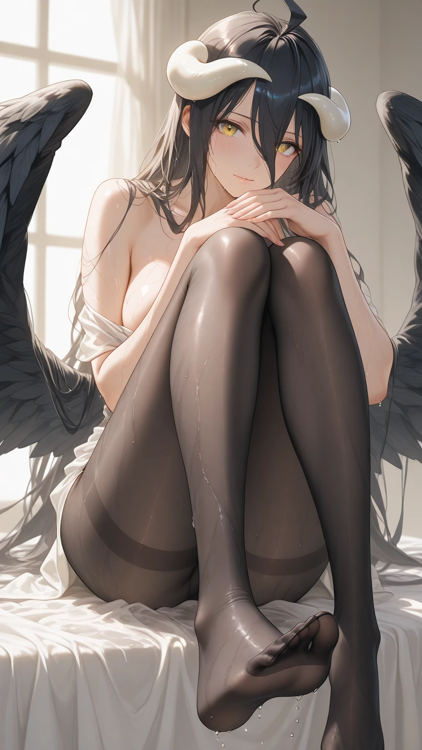 (High resolution), (32K), (very very highly detailed), (Best illustration), (beautiful and delicate eyes), (best quality), (super detailed), (master piece), (Detailed and delicate face), solo,Highly detailed face and skin texture,fine eyes,double eyelid,Spread your legs and use props、 shy,Embarrassing provocations and shocks,stand with legs spread apart,high details,Wear pin heels,(dynamic pose),1 girl, black long hair , black eyes, small mole under the eye, long legs, (camel toe),(pantyless),(No bra)、((HCup Big))、Exposing genitals without wearing pants,camel's toe,The protruding PUssy ,((very big breasts)),cocked ass,I grew up sexy、Forehead、best style