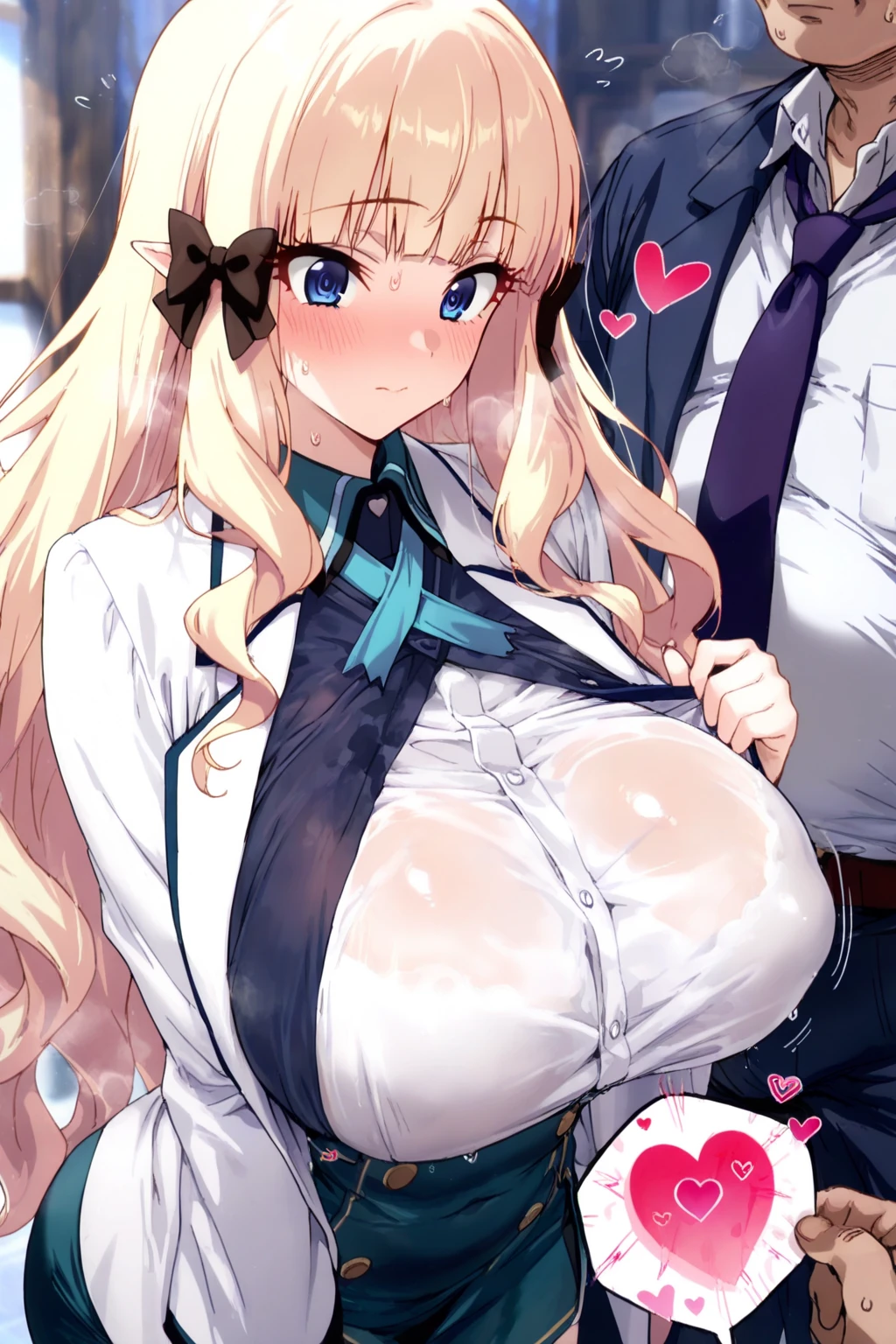 young woman、Brown Skin、、Heavy makeup、blonde、Dark eyeshadow、Sunburn、Gal、黒Gal、18 year old daughter、high school girl、Semi-long hair、boyish、high school girl、Brown Skin、Brown Skin、One Man、rape、tears、Beautiful woman、Tight waist、Acme Face、Slender body、Small breasts 、Blazer uniform、classroom、Best image quality、High resolution、masterpiece、super high quality、Thick pubic hair、orgasm face、Pink Panties、Pink is good 、Blushing、4K quality、Blushing、Cry of ecstasy、Wearing black knee socks、Sweaty all over、Heavy breathing、Cowboy Shot、Shaking breasts,uneven chest、上下にShaking breasts、Penis sheath、Standing doggy style