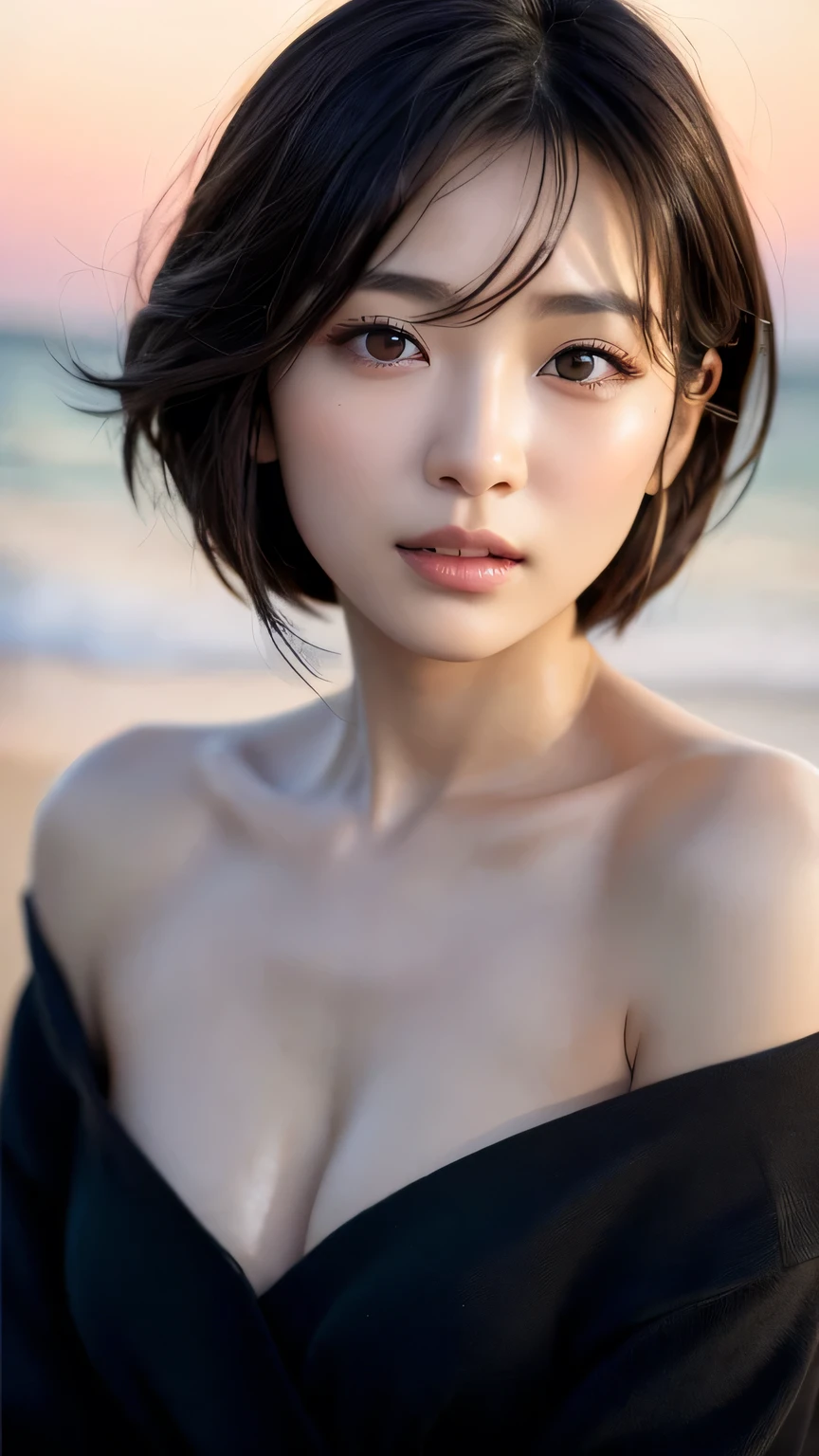 (NSFW:1.5), (NSF:1.5), NSFW,SFW, 8K、Raw photography、top-quality、masterpiece:1.2)、32K、ultra res、fully body photo:2.0, Best Quality, Raw photo, Photorealistic,Full body portrait、Full body nudity、rialistic photo、Hard nudity、No clothes、 (Small breasts:1.2), (skinny body), seaside, Full body, a beauty girl, Cute, Short hair, depth of fields, High resolution, Ultra Detail, Fine detail, Highly detailed, Highly detailed eyes and face, Sharp pupils, Realistic pupils, Sharp Focus, Cinematic lighting