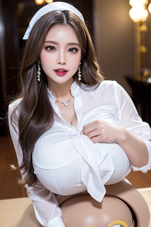 ((((A piercing gaze at the camera:1.344444)))),Girls、Shameless、Lack of shame、Curious Gaze、masterpiece, highest quality, Realistic, Very detailed, Finer details, High resolution, 8k wallpaper sex pheromone、Sexy、lure、Mature woman、Lace pattern stockings、Stilettos、Black sexy lingerie、perspective、beauty(((Marian Rivera, 30 years old)))((highest quality、8k、masterpiece:1.3))Ultra HD 1.3、SLR Quality、Cute Beauty 1.4、Transcendental Beauty 1.4、Real Skin 1.3、Marble background、Full body depiction 1.3、1 girl、Attractive beautiful woman:1.3、(Light brown short hair 1.3、Big Breasts:1.2)、Valley 1.4、Sexy look、Big eyes、Long sleeve black lace high neck shirt:1.1、Ultra detailed face、Ultra-detailed eyes、Ultra-detailed skin、Very fine needles、Ultra-detailed expression of even the fingertips on the face、Super detail beautiful legs、Very exquisite beautiful hair、Super fine fabric、Put your hand over your mouth、Korean Beauty、black lace skirt、Earrings、Beautiful long legs、High heels、Stand like a model、walk、Stretch your legs、Cute beautiful girl, One beautiful woman, Wear a black see-through shirt, In a great restaurant, At night, Light brown messy hair, Perfect dynamic composition, Beautiful and beautiful eyes、Big earrings、Sexy Double Cheeseburger、Price Negotiation