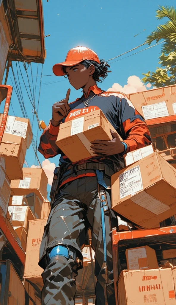 (male) (soldier) (poor) (dirty clothes) (bare chest) (stinks) (unzipped cargo pants) (45 years old) (at dumpster) (starving) (muscular) (gta styke) (piss in pants, visible) (leather jacket) ((poor)) ((lives in dumpster)) ((starving as hell)) (((survives aa hobo)))