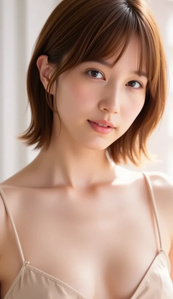 You are a professional photographer。, ??? Appeal,Albedo and specular maps,

(Realistic:1.3、ultra HD、Ultra-high resolution、8k)、Attention in the armpits、((Viewer:1.8))、(Extremely realistic skin texture:1.4)、(Realistic:1.3)、((Embarrassed look:1.5))、(bionde:1.5)、(Thigh close-up:1.2)、(Sweaty:1.2)、((??????? protruding from clothing:1.5))、((Cool training wear:1.4))、From above,

(The ??????? are clearly visible even from above the clothes, ?????? cleft clearly, super beautiful legs:1.5),

(She is always ready to have ???, Open your lips slightly:1.6),
(Large training room, Cute Wallpapers, Early Afternoon:1.4),

((24-years-old, National beauty actress, naughty lips, blush, My hair is messy, Body facing forward:1.4)),
(Small ???????, Flat ?????, ????? is slightly drooping:1.2),

Eye focus, Watery eye, Narrow shoulders, Beautiful clavicle, Thin arms, Thin legs,
Slim figure, Soft belly, Tight waist, Ultra detailed face, super detailed ???????, Ultra-detailed skin,
Ultra-detailed lips, Fuller lips, Thick and soft lips, Glossy Lips, White teeth, 
Beautiful actress makeup, Compensate, Dark lipstick, Dark brown hair, Delicate and soft hair,
Let your hair down, Fluffy short bob, Sweep your bangs to the side,
Stylish earrings,necklace,
