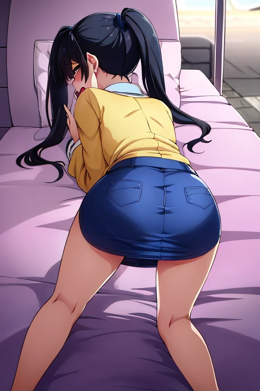 girl with her hands on her ass, girl squirting, sexy girl no clothes, big bobs , White background, sweating a lot, yello hair